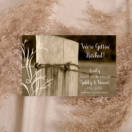 Reserve A Data Posto de Cerca Fazenda País Casamento Salvar Data