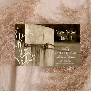 Reserve A Data Posto de Cerca Fazenda País Casamento Salvar Data