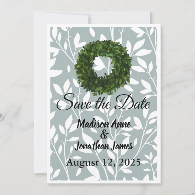 Reserve A Data Pousada de Folhas de Parreira Verde País (Frente)