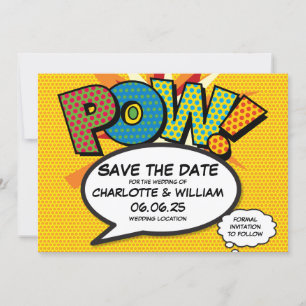 Reserve A Data POW Salve a Data Diversão Retro Quadrinhos Arte Po