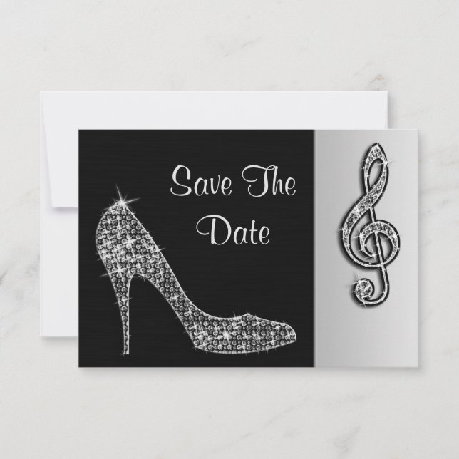 Reserve A Data Prata Stiletto & Treble Cleft 30º Salve A Data (Frente)