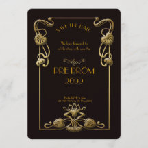 Pré-PromJunior, Gatsby Excelente, Dourado, preto