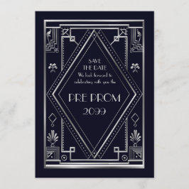 Reserve A Data Pré-PromJunior, Gatsby Excelente, Prata, Marinho