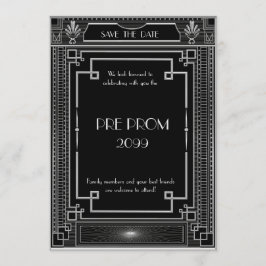 Reserve A Data Pré-PromJunior, Gatsby Excelente, Prata, preto