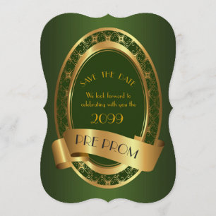 Reserve A Data Pre PromJunior, grande baile de formatura, verde