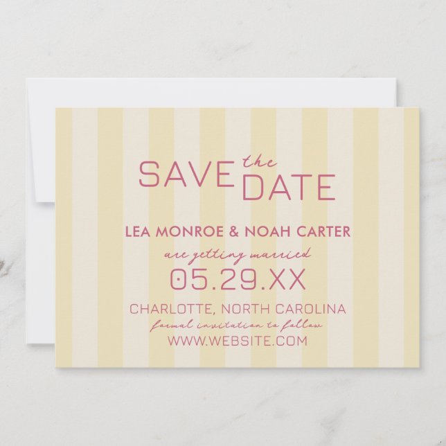 Reserve A Data Preppy Stripes Lemon Yellow SIMPT (Frente)