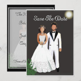 Reserve A Data Preto e branco elegante minimalista