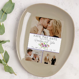 Reserve A Data Primavera Blossomo Floral Purple Peach Salvar a Da