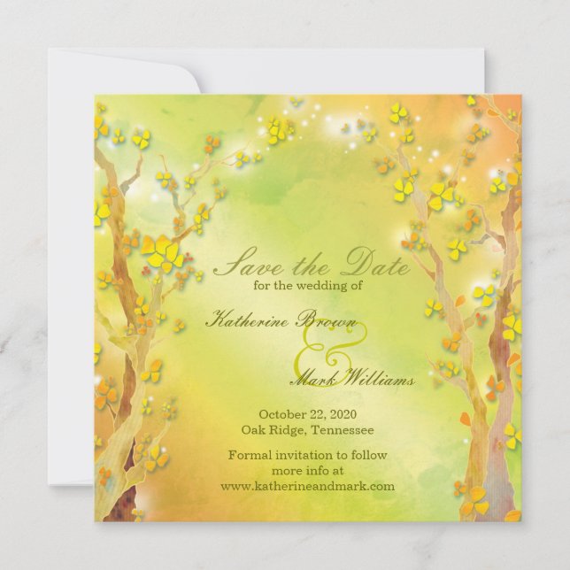 Reserve A Data Primavera Delight Bohemian Wedding Date (Casamento (Frente)