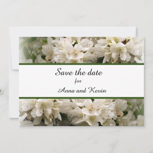 Reserve A Data Primavera Flat Flat Save The Date Card (Salve A Pl (Frente)