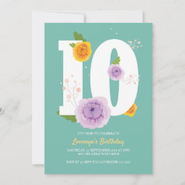 Reserve A Data Primavera Floral Garden 10ª Festa de aniversário