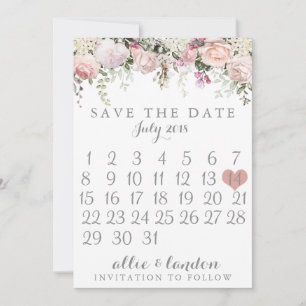 Reserve A Data Primavera Floral Salvar O Calendário De Data
