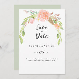 Reserve A Data Primavera Peony Wedding Save The Date