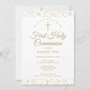 Reserve A Data Primeira Comunhão Gold Dust Save The Date