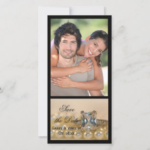 Reserve A Data Princesa Diamond Ring Pearls Casamento Salvem Data