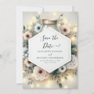 Reserve A Data Printable Romance Mason Jar Wedding
