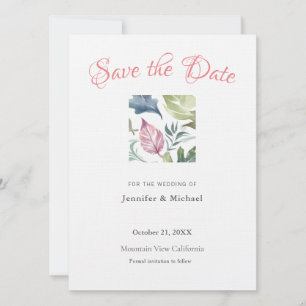 Reserve A Data Profissional de Casamento Minimalista Simples Mode