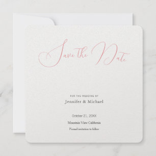 Reserve A Data Profissional de Casamento Minimalista Simples Mode