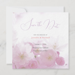Reserve A Data Profissional Minimalista de Casamento Floral Fofo