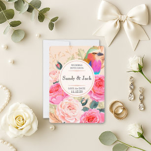 Reserve A Data Proposta de Dama de Honra com Beija-flor Floral Co