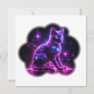 Reserve A Data Purple Neon Siamese Cat With Blue Eyes & Starburst
