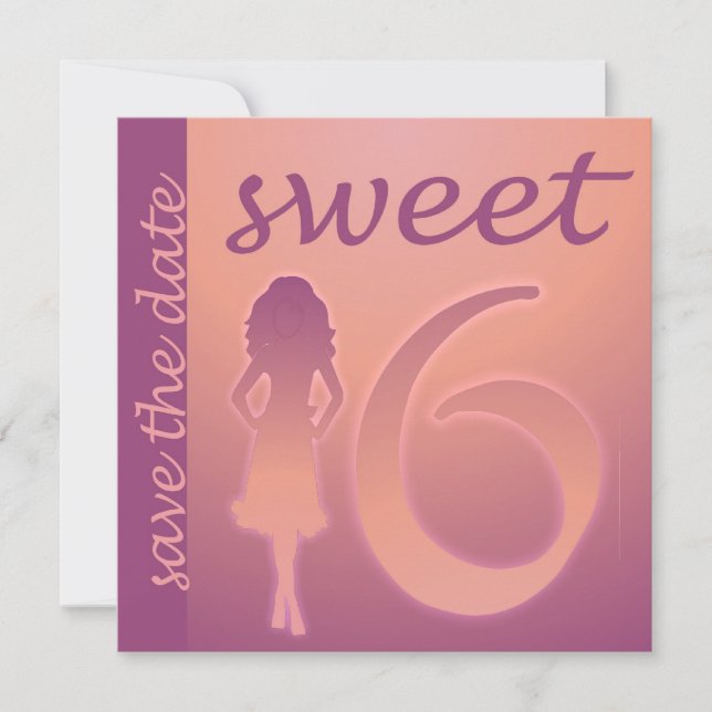 Reserve A Data Purple Sweet 16 Salvar a Data (Frente)