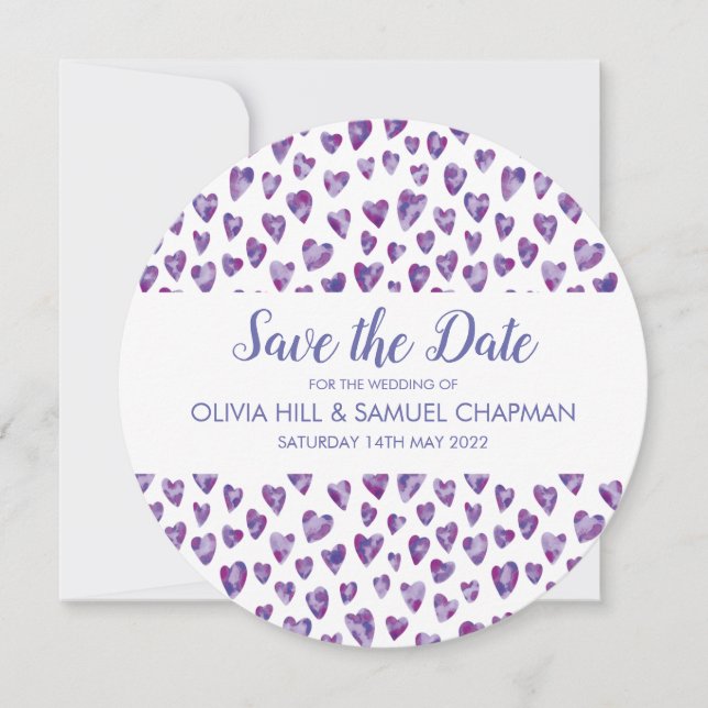 Reserve A Data Purple Watercolor Heart (Frente)