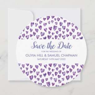 Reserve A Data Purple Watercolor Heart