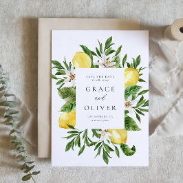 Reserve A Data Quadro Botânico Lêmon Blossoms Verão