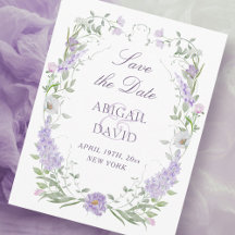 Quadro de Lilás Lavanda Floral Casamento Salve A D