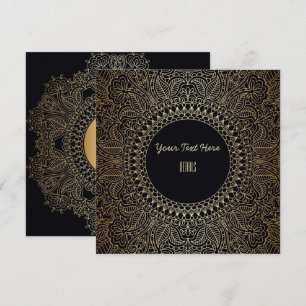 Reserve A Data Qualquer Evento Mandala Dourado Elegante