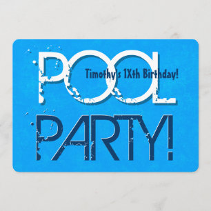 Reserve A Data Qualquer Festa de Piscina de Aniversário Adolescen