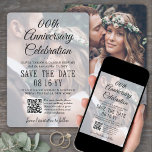 Reserve A Data Qualquer Sobreposição de Código QR e Fotografia do<br><div class="desc">Anuncie a notícia alegre de seu próximo aniversário com a única cobertura personalizada de fotos, salve os convites de data. As 2 fotos, o código de QR digitalizável e todos os textos neste modelo de convite são simples de personalizar para qualquer ano de casamento. (DICA DE IMAGEM: Uma maneira fácil...</div>