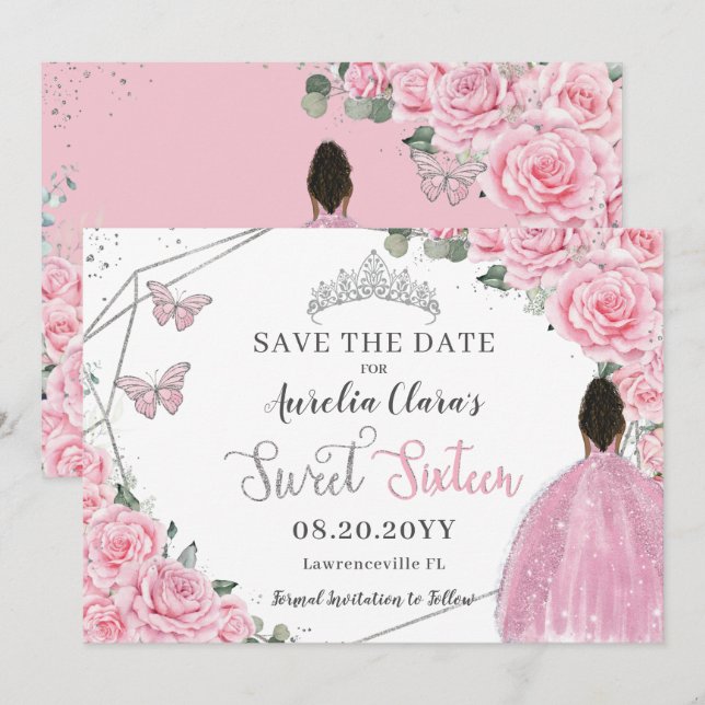 Reserve A Data Quic Pink Floral Sweet Sessenta Brown Princess (Frente/Verso)