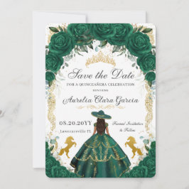 Reserve A Data Quinceañera Emerald Green - Cavalos de Charro Flor