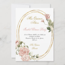 Quinceanera Salve a data em espanhol