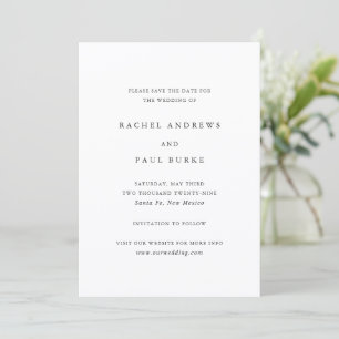 Reserve A Data Rachel Formal Elegant Wedding