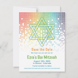 Reserve A Data Rainbow Pixels Vídeo Game Gamer Bar Mitzvah