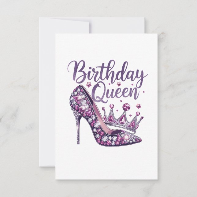 Reserve A Data Rainha de Aniversário (Frente)