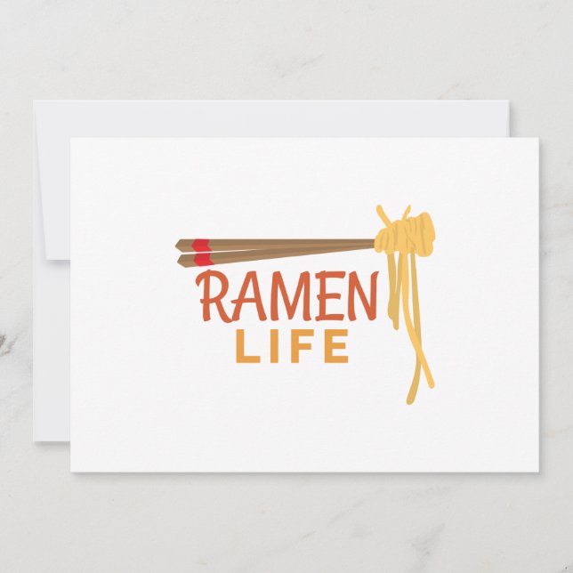 Reserve A Data Ramen Life Japonês Comida Engraçado Estudante Dota (Frente)