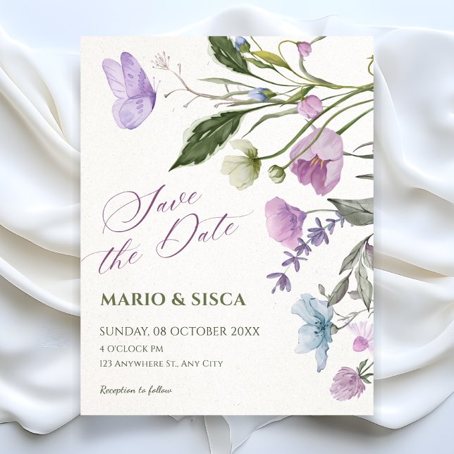 Reserve A Data ramo floral (Criador carregado)