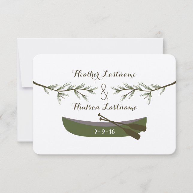 Reserve A Data Ramos Evergreen + Casamento De Canoagem Salvar A D (Frente)