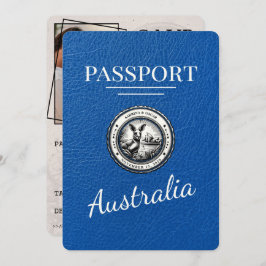 Reserve A Data Real Blue Austrália Passaporte Salvar Data