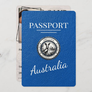 Reserve A Data Real Blue Austrália Passaporte Salvar Data