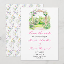 Reserve A Data Recepção do Arco de Casamento Floral primavera