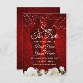 Reserve A Data Red Wedding White Flowers Modern