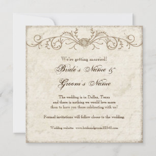 Reserve A Data Redemoinhos Florais de Peônia Vintage Moderno, Sal