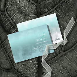 Reserve A Data Reflexos de Aquarela Casamento Verde Água ID774