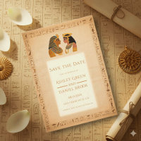 Rei e Rainha de Hieróglifo Antigo Casamento Egípci