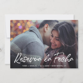 Reserve A Data Reserva la Fecha Modern Brush - Foto Espanhola
